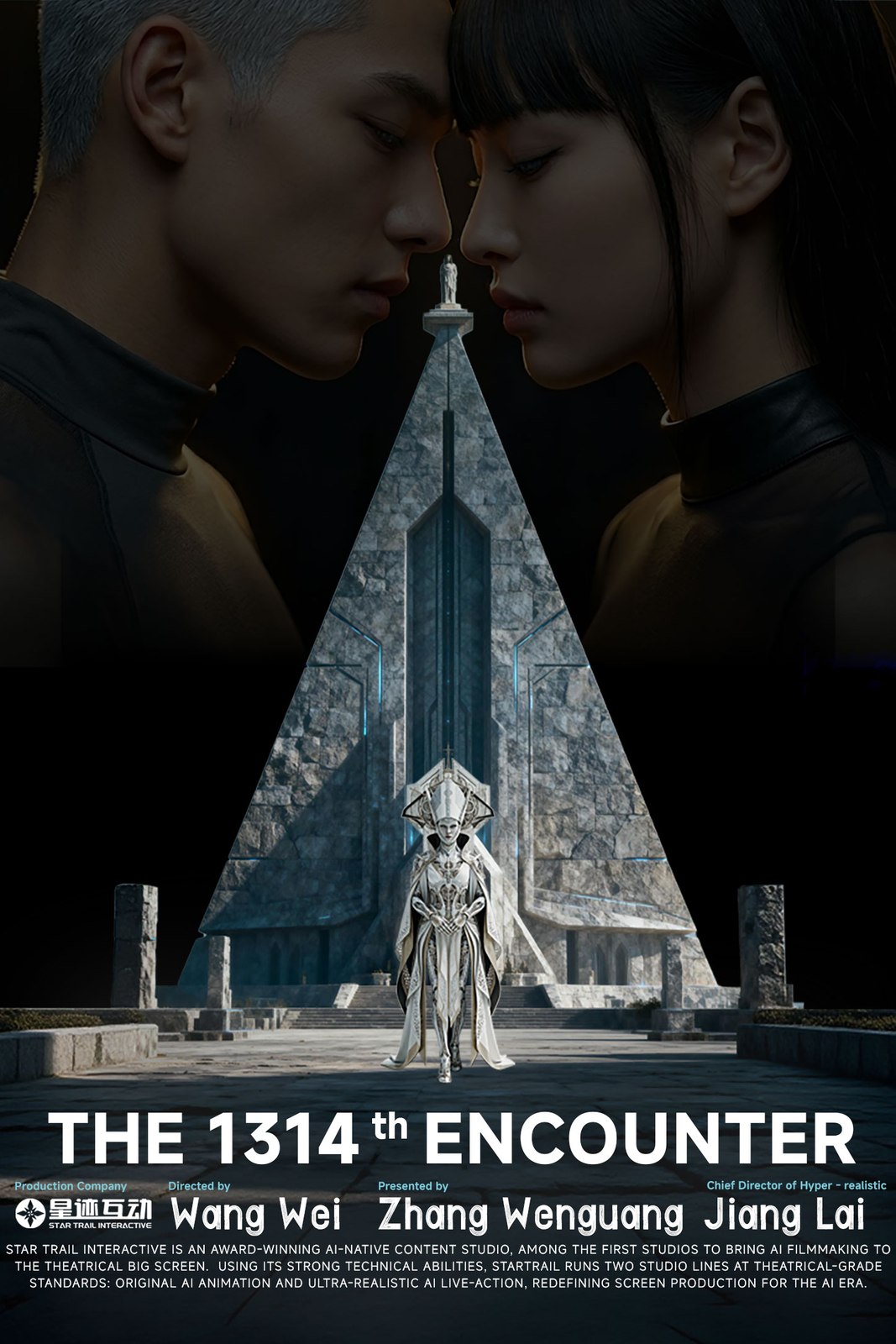 Theatrical poster for The 1314th Encounter, an AI creative short by StarTrail